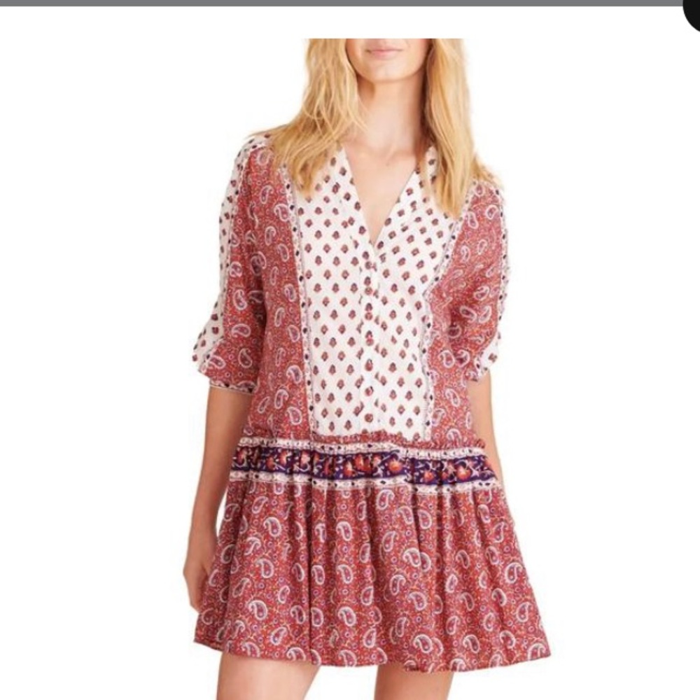 Veronica Beard
Jesila Mixed-Paisley Mini Dress